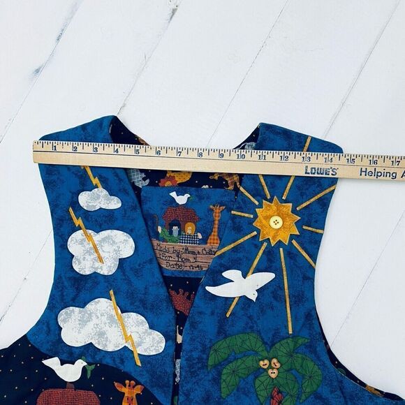 Noah’s Ark Graphic Vest Handmade 3D Lightweight Womens Large/XLarge - Picture 10 of 12